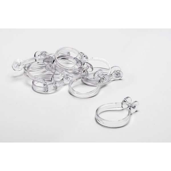 Croydex Clear Button Shower Curtain Hook Wayfair